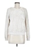 Derek Heart 100% Polyester Metallic White Pullover Sweater Size M - photo 1