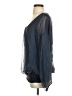 H Trend 100% Silk Blue Long Sleeve Silk Top Size S - photo 5