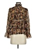 adyson parker 100% Polyester Brown Long Sleeve Blouse Size XS - photo 1