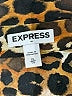 Express Outlet 100% Polyester Animal Print Brown Long Sleeve Blouse Size XL - photo 7