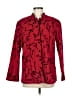 Notations Print Red Blazer Size M - photo 1