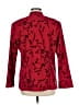 Notations Print Red Blazer Size M - photo 2