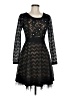 Ryu Hearts Black Cocktail Dress Size 8 - photo 1