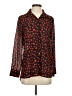 Neiman Marcus Hearts Black Long Sleeve Blouse Size XS - photo 1