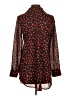 Neiman Marcus Hearts Black Long Sleeve Blouse Size XS - photo 2