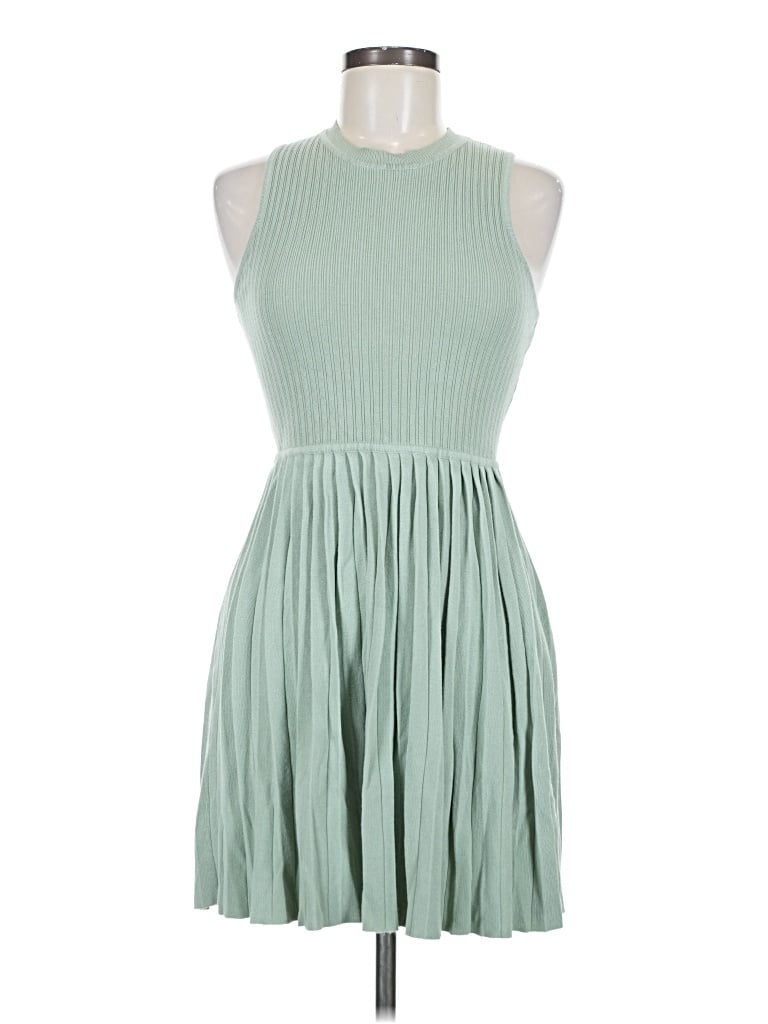 Pre-owned Zesica Casual Dress In Green