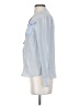 Altuzarra 100% Silk Blue Long Sleeve Silk Top Size EU (IT) 38 / US 2 - photo 5