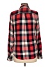 Buttons Plaid Red Long Sleeve Button-Down Shirt Size M - photo 2