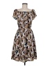 Octavia 100% Polyester Paisley Brown Casual Dress Size M - photo 1