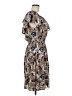 Octavia 100% Polyester Paisley Brown Casual Dress Size M - photo 4