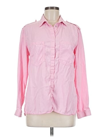 Zara Basic Long Sleeve Button-Down Shirt (view 1)