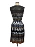 Sandra Darren Graphic Black Cocktail Dress Size 8 - photo 2
