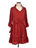 Unbranded 100% Polyester Polka Dots Red Casual Dress Size S - photo 1
