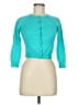 Lands' End 100% Cotton Teal Cardigan Size 7 - photo 1