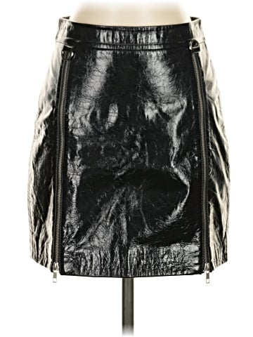 Michelle Mason Faux Leather Skirt (view 1)