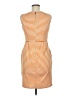 Esley 100% Polyester Stripes Orange Casual Dress Size M - photo 2