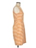 Esley 100% Polyester Stripes Orange Casual Dress Size M - photo 4