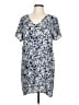 Hinge 100% Viscose Paisley Blue Casual Dress Size L - photo 1