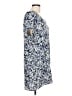 Hinge 100% Viscose Paisley Blue Casual Dress Size L - photo 4