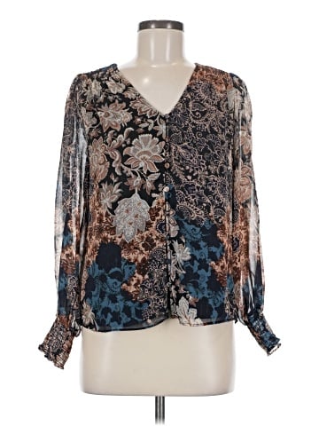 Elizabeth and James Long Sleeve Blouse (view 1)