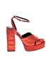 Zara Color Block Red Orange Heels Size EU 40 - photo 1