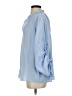 Mustard Seed 100% Polyester Blue 3/4 Sleeve Blouse Size S - photo 5