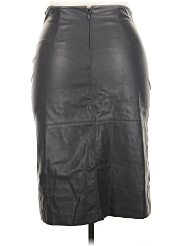 Eva Mendes by New York & Company Faux Leather Skirt (view 2)