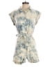 Native Youth 100% Cotton Tie-dye Blue Romper Size XS - photo 1