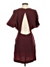 BCBGeneration Solid Burgundy Casual Dress Size 2 - photo 2