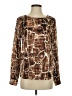 Joe Fresh 100% Polyester Brown Long Sleeve T-Shirt Size S - photo 1