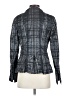 Tribal Plaid Gray Black Blazer Size 4 - photo 2