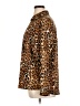 Express Outlet 100% Polyester Animal Print Brown Long Sleeve Blouse Size XL - photo 5