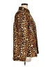 Express Outlet 100% Polyester Animal Print Brown Long Sleeve Blouse Size XL - photo 4