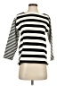 Banana Republic 100% Cotton Stripes Black Pullover Sweater Size XS - photo 1
