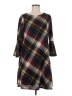 Echo Plaid Brown Casual Dress Size M - photo 1