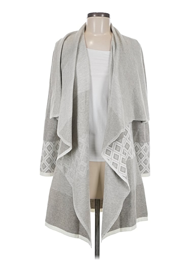 Pre-owned Evolution By Cyrus Cardigan Sweater In Gray