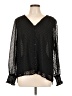 Gibson Look 100% Polyester Black 3/4 Sleeve Blouse Size L - photo 1