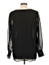 Gibson Look 100% Polyester Black 3/4 Sleeve Blouse Size L - photo 2