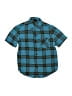 Shaun White 100% Cotton Plaid Teal Short Sleeve Button-Down Shirt Size S (kids) - photo 1