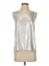 Express 100% Polyester Metallic Silver Sleeveless Top Size XS - photo 1
