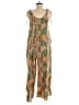 Shein 100% Polyester Paisley Brown Jumpsuit Size 6 - photo 2