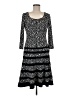 Anne Klein Chevron-herringbone Black Casual Dress Size 6 - photo 1