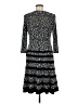 Anne Klein Chevron-herringbone Black Casual Dress Size 6 - photo 2