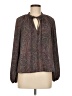 Evereve 100% Polyester Purple Long Sleeve Blouse Size M - photo 1