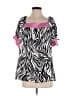 Sunny Leigh Pink Short Sleeve Blouse Size M - photo 1
