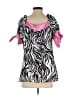 Sunny Leigh Pink Short Sleeve Blouse Size M - photo 2