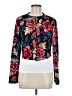 Shein 100% Polyester Floral Blue Long Sleeve Blouse Size 8 - 10 - photo 1