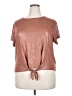 Soho Metallic Brown Short Sleeve T-Shirt Size XXL - photo 1