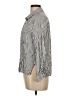 Love Tree 100% Rayon Stripes Silver Long Sleeve Button-Down Shirt Size L - photo 5