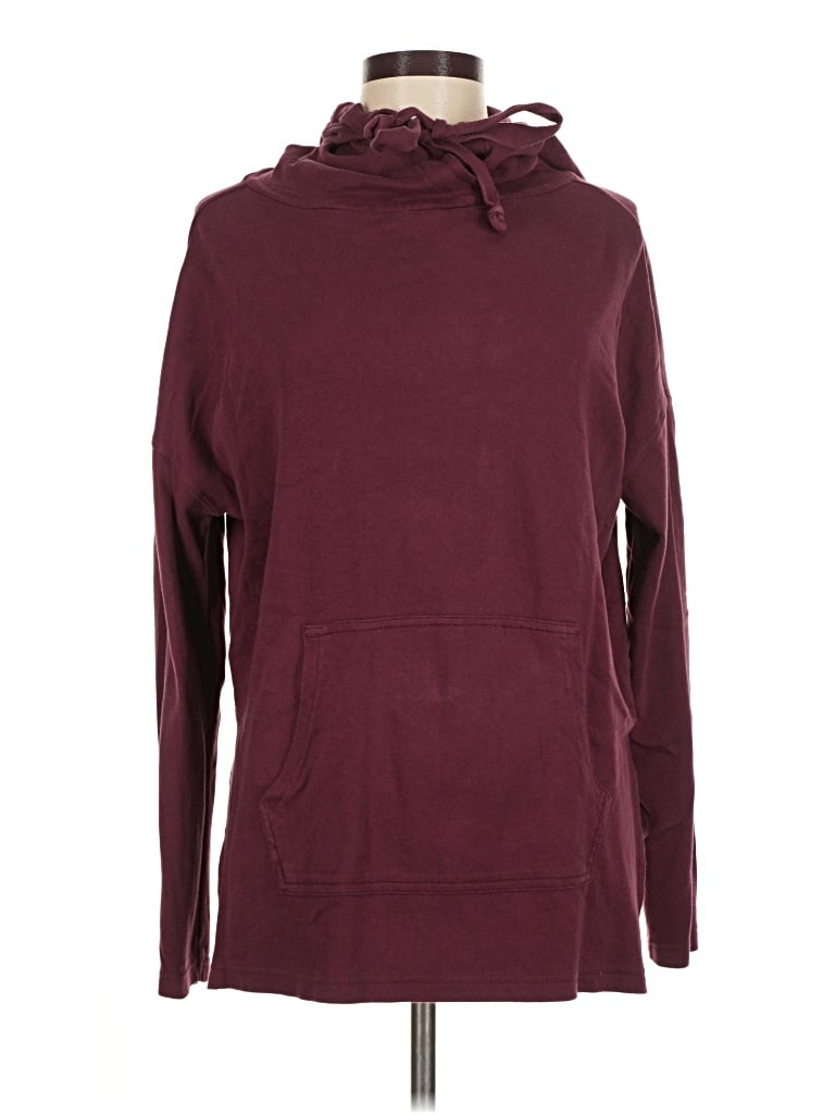 Pre-owned Pact Pullover Hoodie In Burgundy